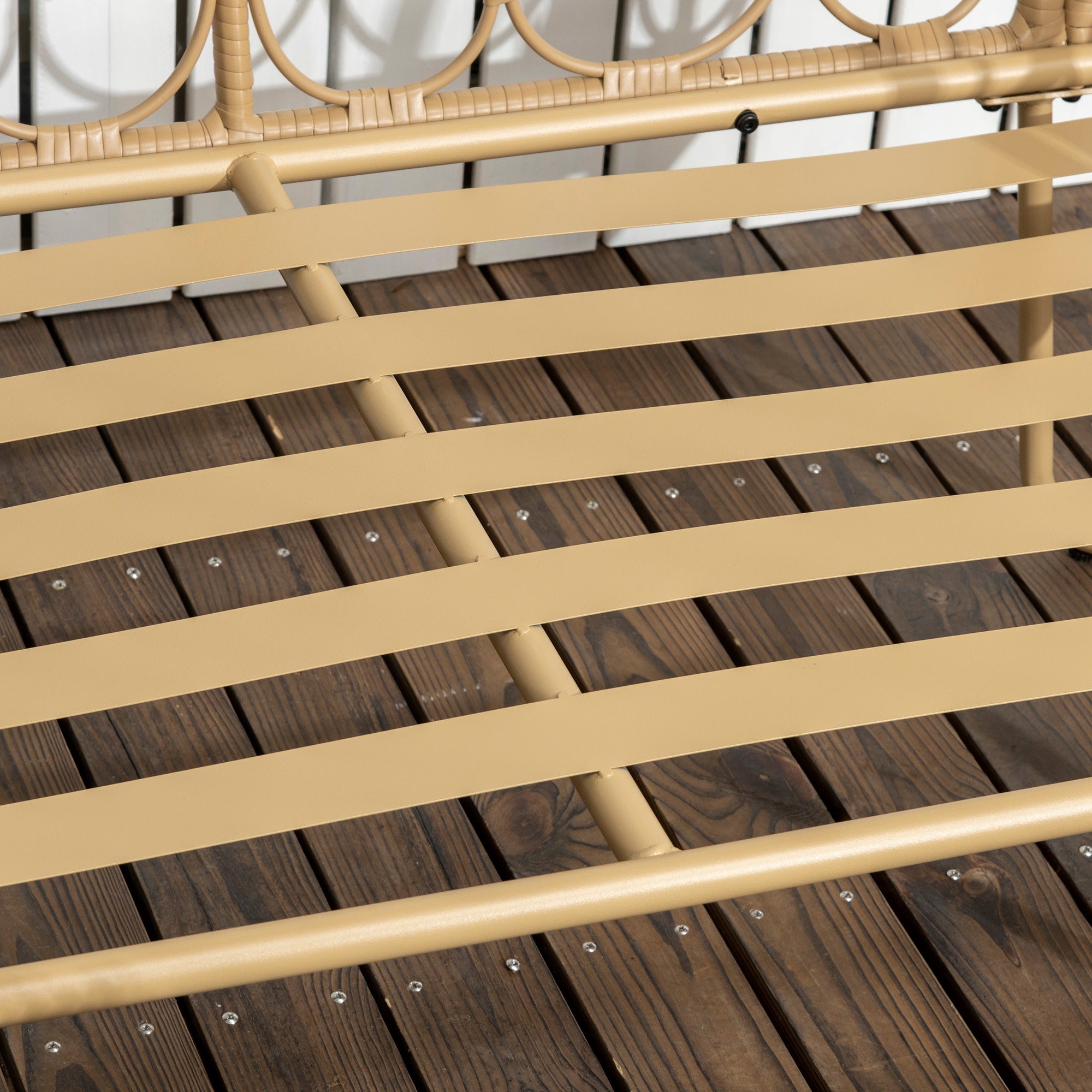 Salon de Jardin 4 Places Provence – Canapé, 2 Fauteuils & Table en Verre