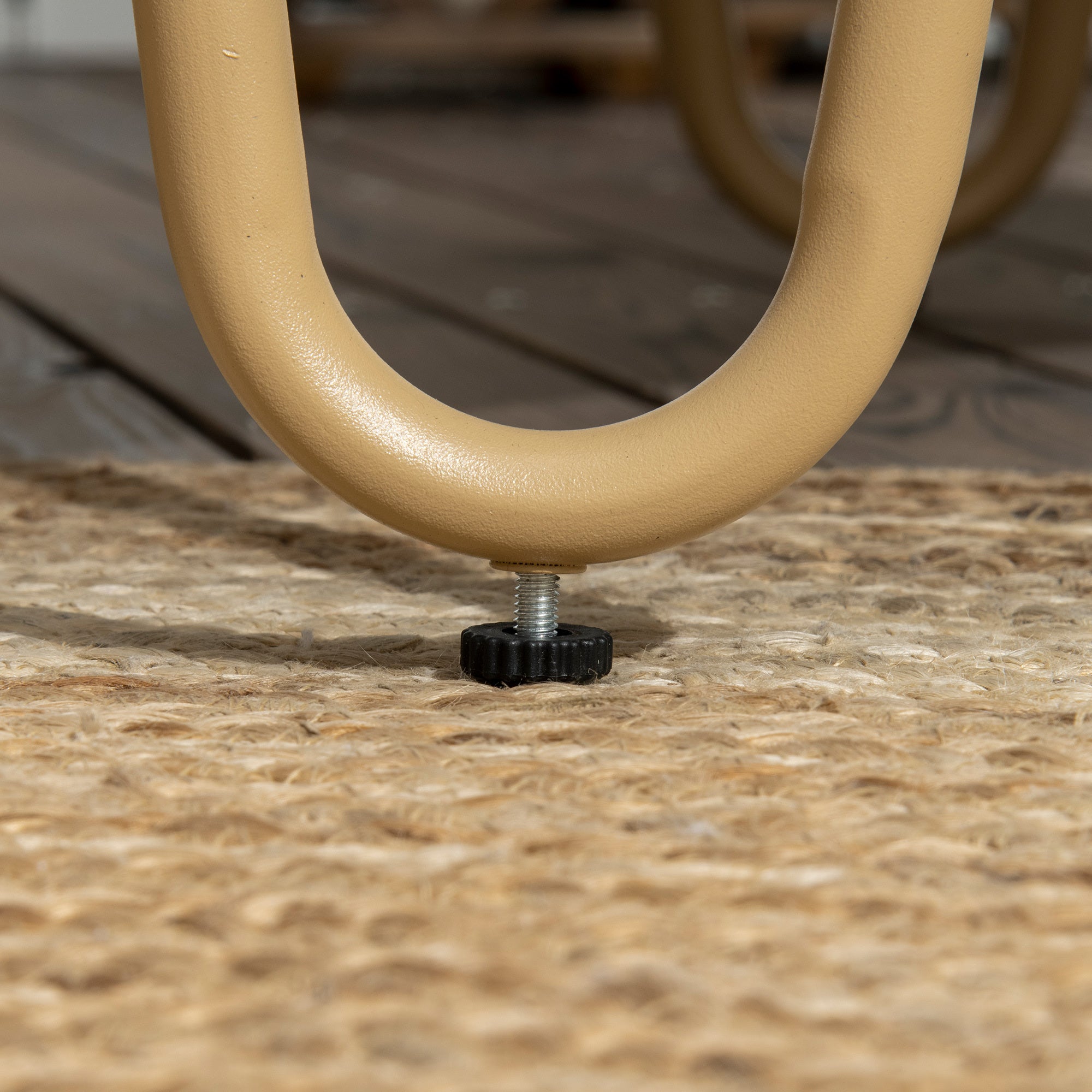 Salon de Jardin 4 Places Provence – Canapé, 2 Fauteuils & Table en Verre