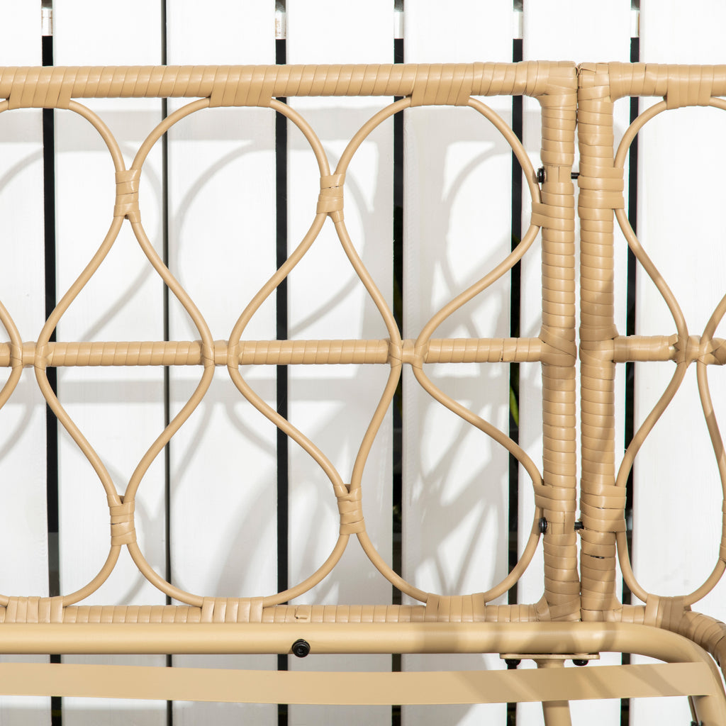 Salon de Jardin 4 Places Provence – Canapé, 2 Fauteuils & Table en Verre